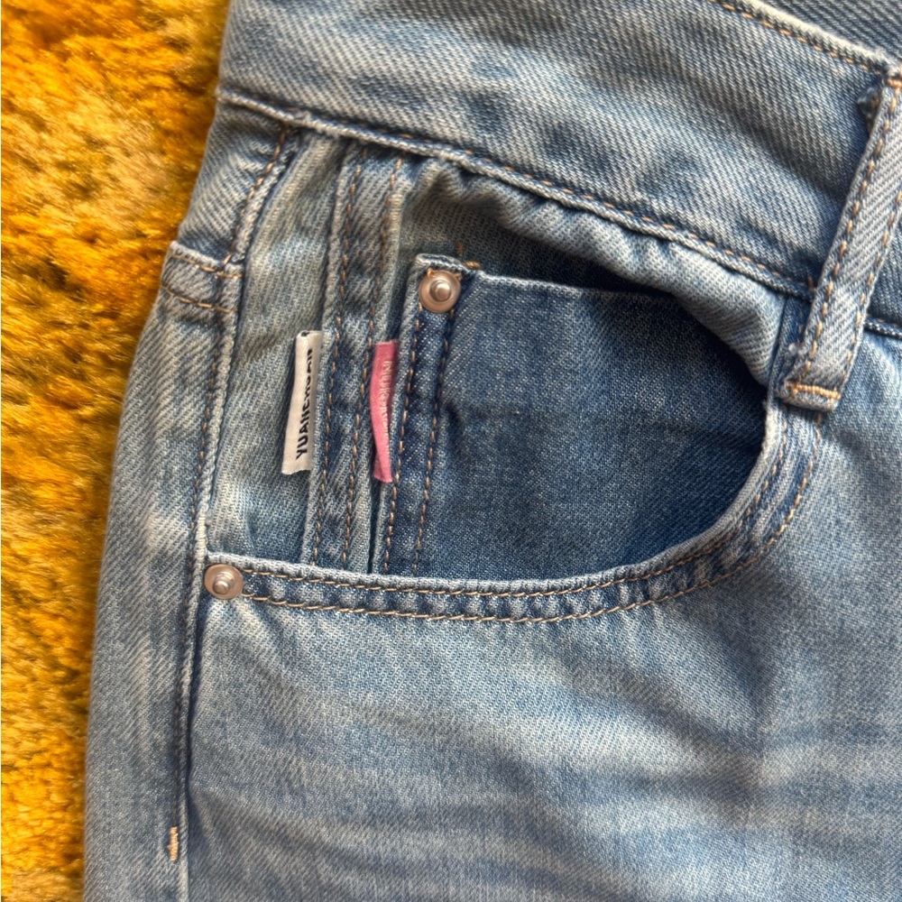 Distressed Light Blue Jeans - Picture 3 of 5
